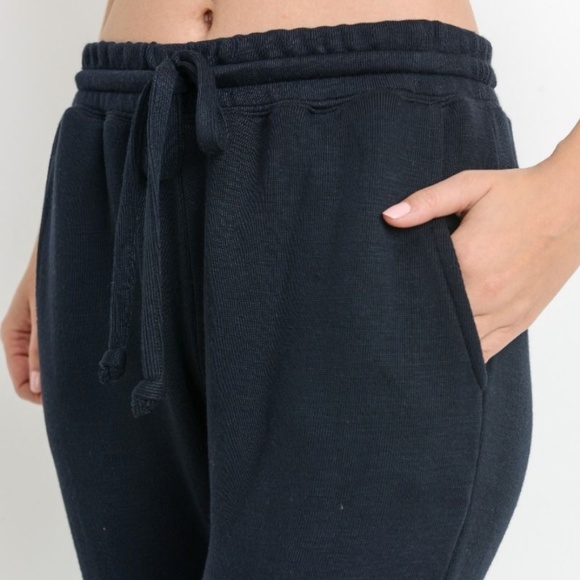 Black Drawstring Joggers - Picture 2 of 5